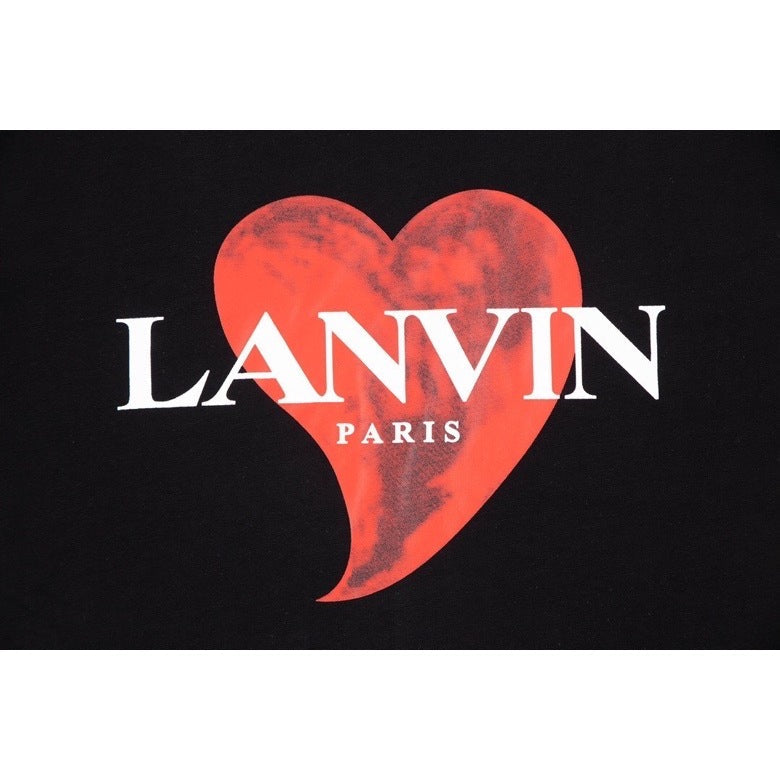 Camiseta Lanvin Heart Logobrand Black