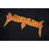 Jacheta Balenciaga Jeans Logobrand Rock