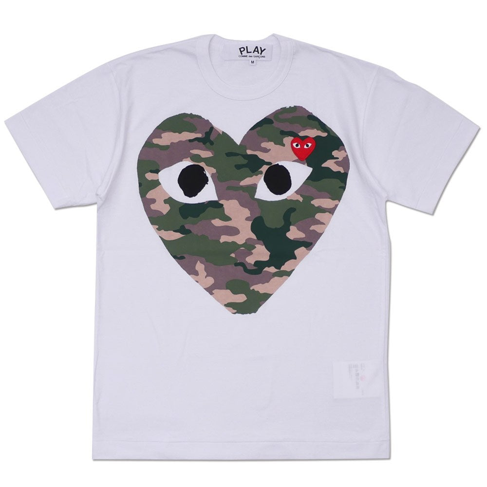 Camiseta Play Comme Des Garçons White