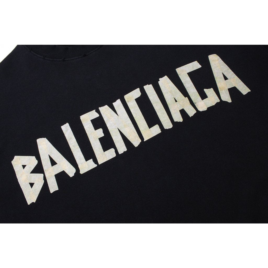 Bluză Balenciaga Moletom Tape Type Neagră