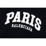 Bluză din Molton Balenciaga City Paris Neagră