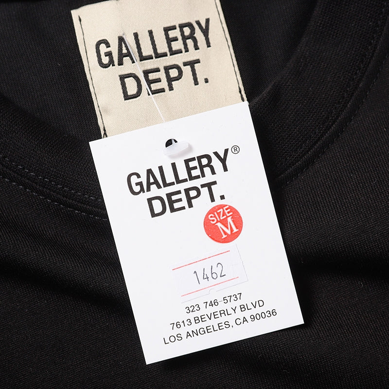 CAMISETA GALLERY DEPT. BLACK LOGOBRAND 001