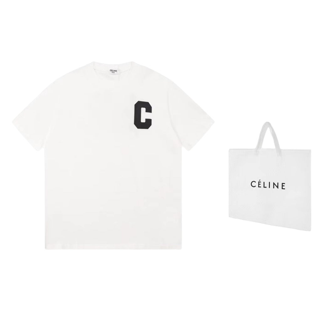 Camiseta Celine in Paris Logobrand White