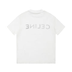 Camiseta Celine Loose Logobrand White