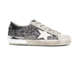 Pantofi Golden Goose Superstar Argintii cu glitter