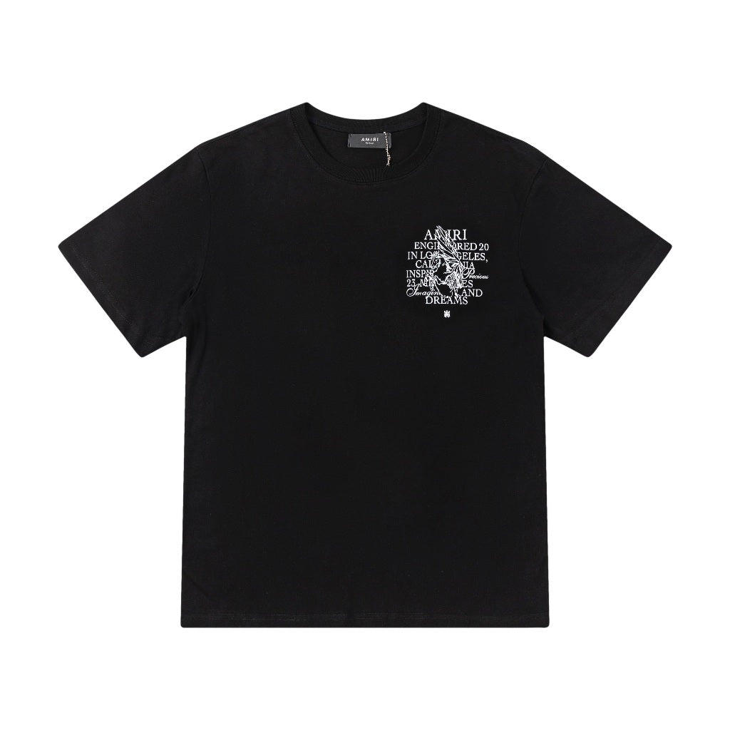 Camiseta Amiri Precious Memories Logobrand Tee Black