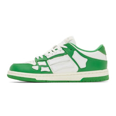 Tênis Amiri Skeleton Sneaker Low-Bot Green & White