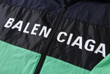 Bluză Balenciaga Tactel Logobrand Verde