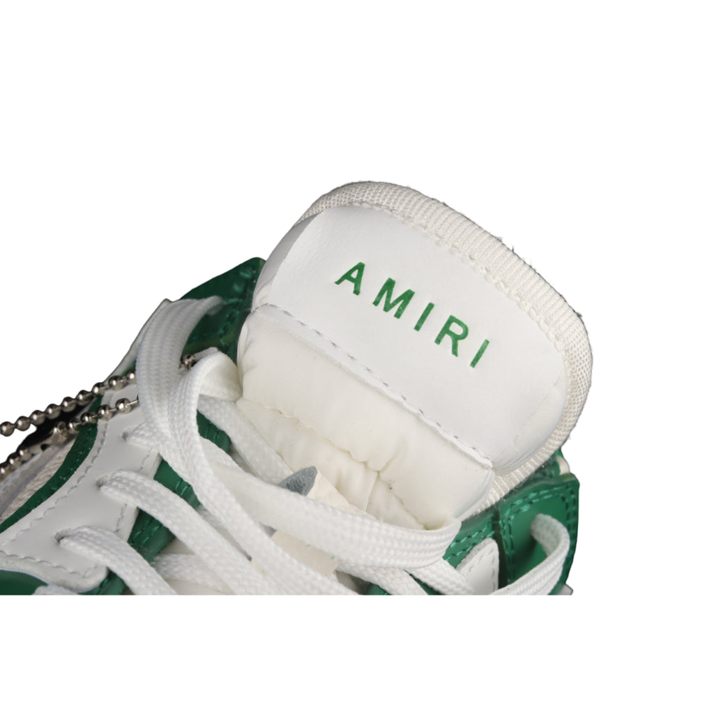 Tênis Amiri Skeleton Sneaker Low-Bot Green & White