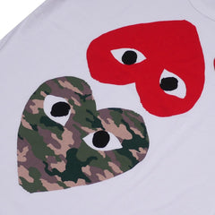 Camiseta Play Comme Des Garçons White