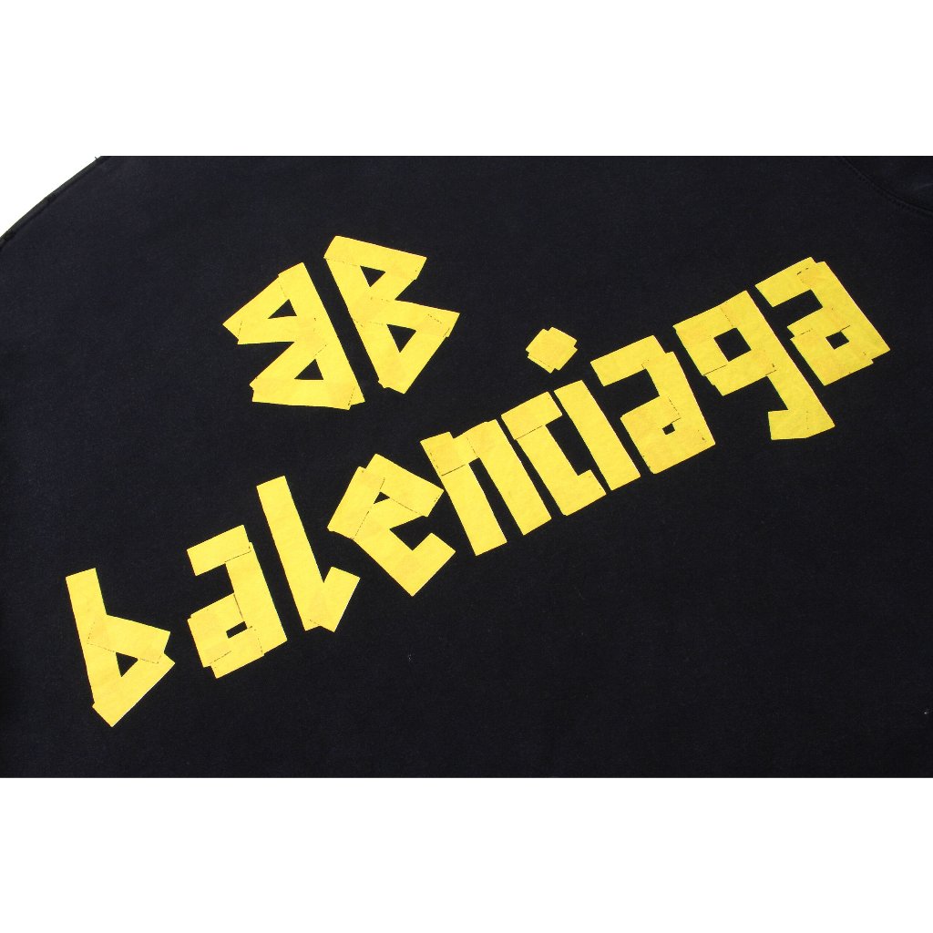 Bluză Balenciaga Moletom Tape Type Neagră