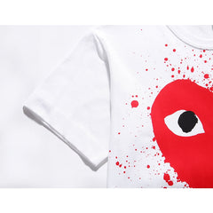 Camiseta Play Comme Des Garçons White