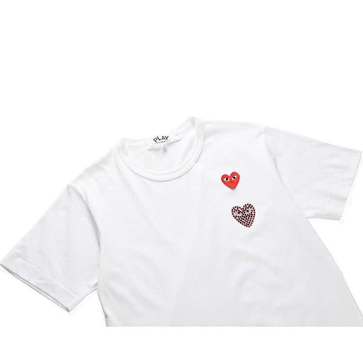 Camiseta Play Comme Des Garçons White