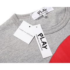 Camiseta Play Comme Des Garçons Gray