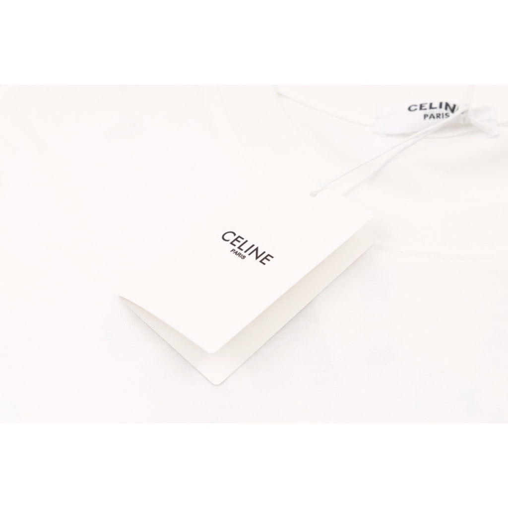 Camiseta Celine in Paris Logobrand White