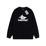 Bluză Balenciaga Layered Sports Round Oversized Neagră