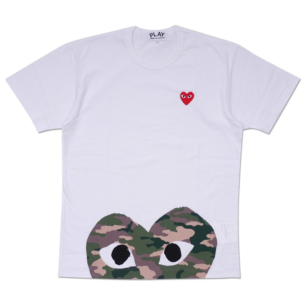 Camiseta Play Comme Des Garçons White