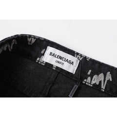 Pantaloni Balenciaga Jeans Logobrand Negru