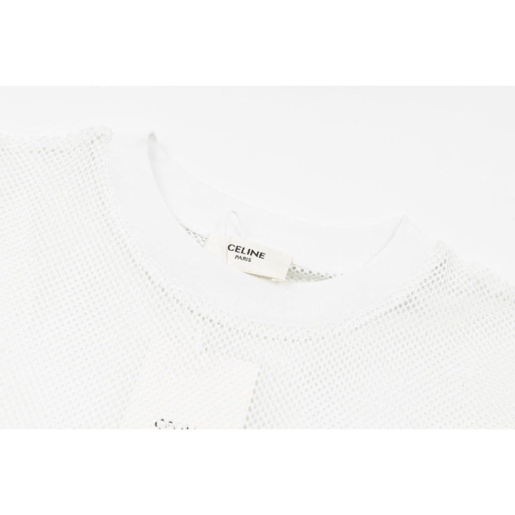 Camiseta Celine Loose Logobrand White