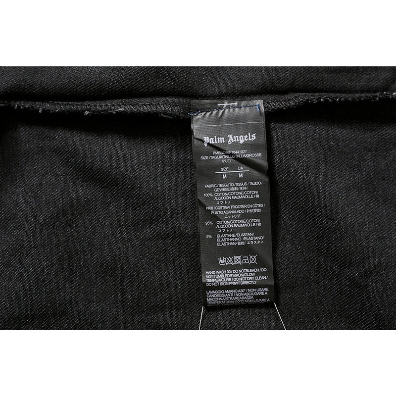 Jaqueta Palm Angels Jeans Black Logobrand