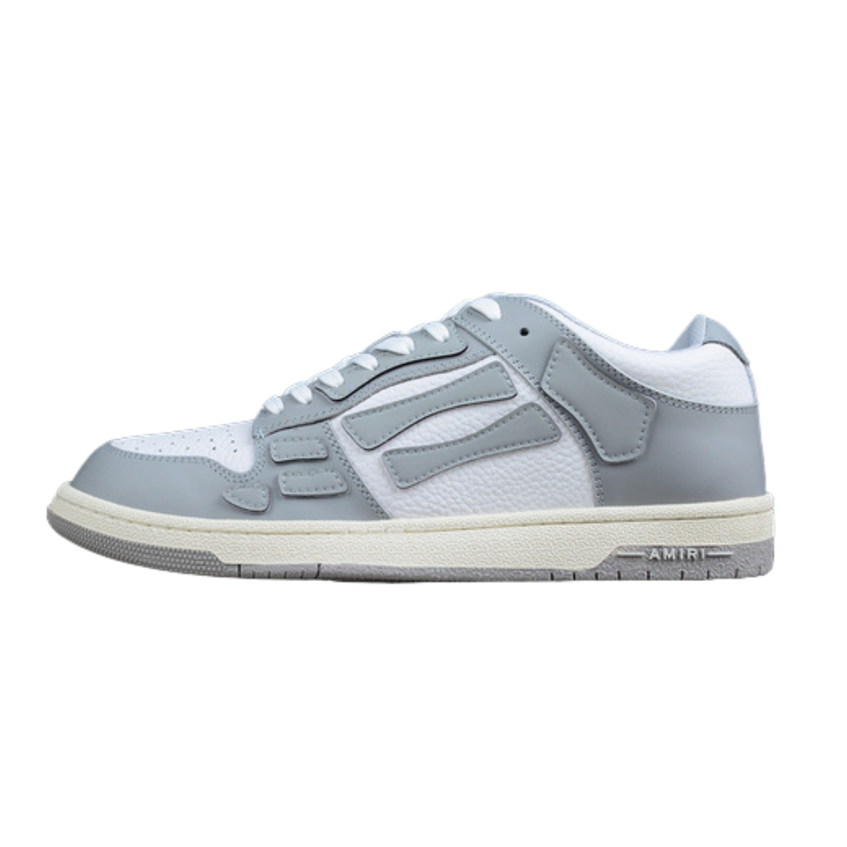 Tênis Amiri Skeleton Sneaker Low-Bot Gray & White