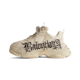 Pantofi Balenciaga Triple S Sneaker DIY Metal Bej