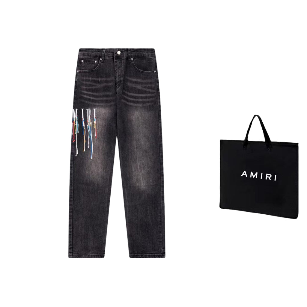 Blugi Amiri Skinny Negru