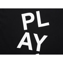 Camiseta Play Comme Des Garçons Black