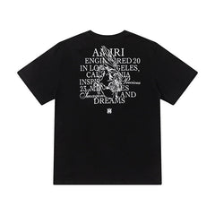 Camiseta Amiri Precious Memories Logobrand Tee Black