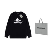 Bluză Balenciaga Layered Sports Round Oversized Neagră