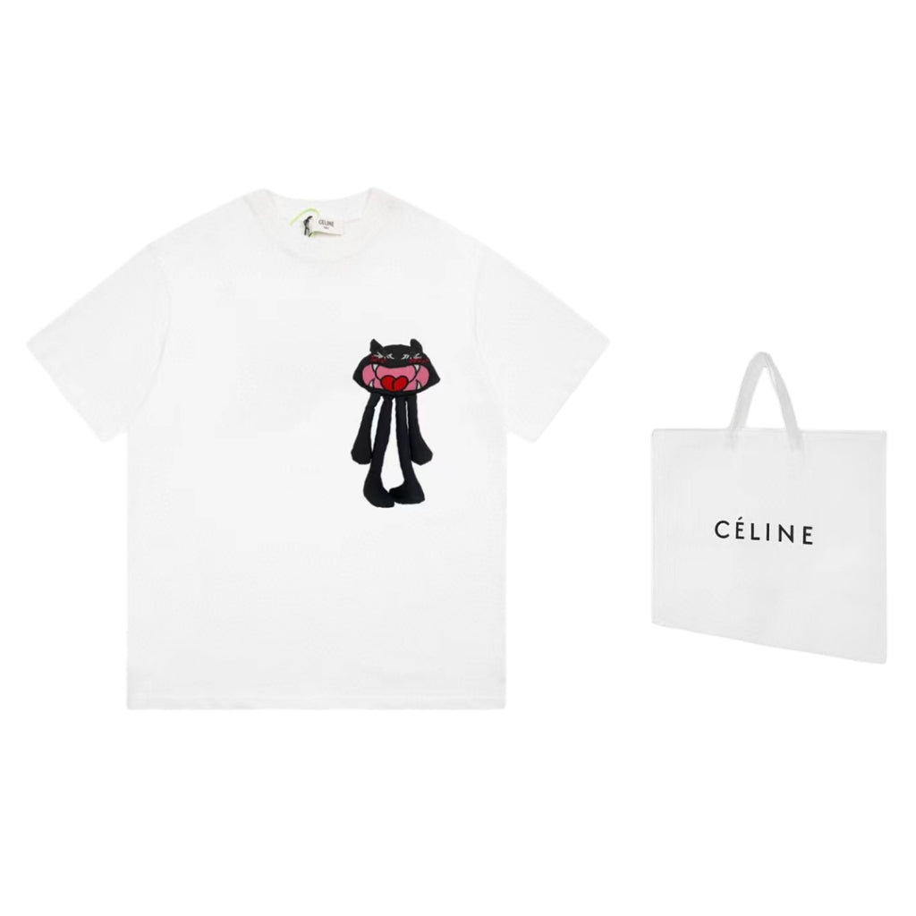 Camiseta Celine Designer Summer White