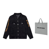 Jacheta Balenciaga Jeans Logobrand Rock