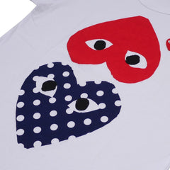 Camiseta Play Comme Des Garçons White