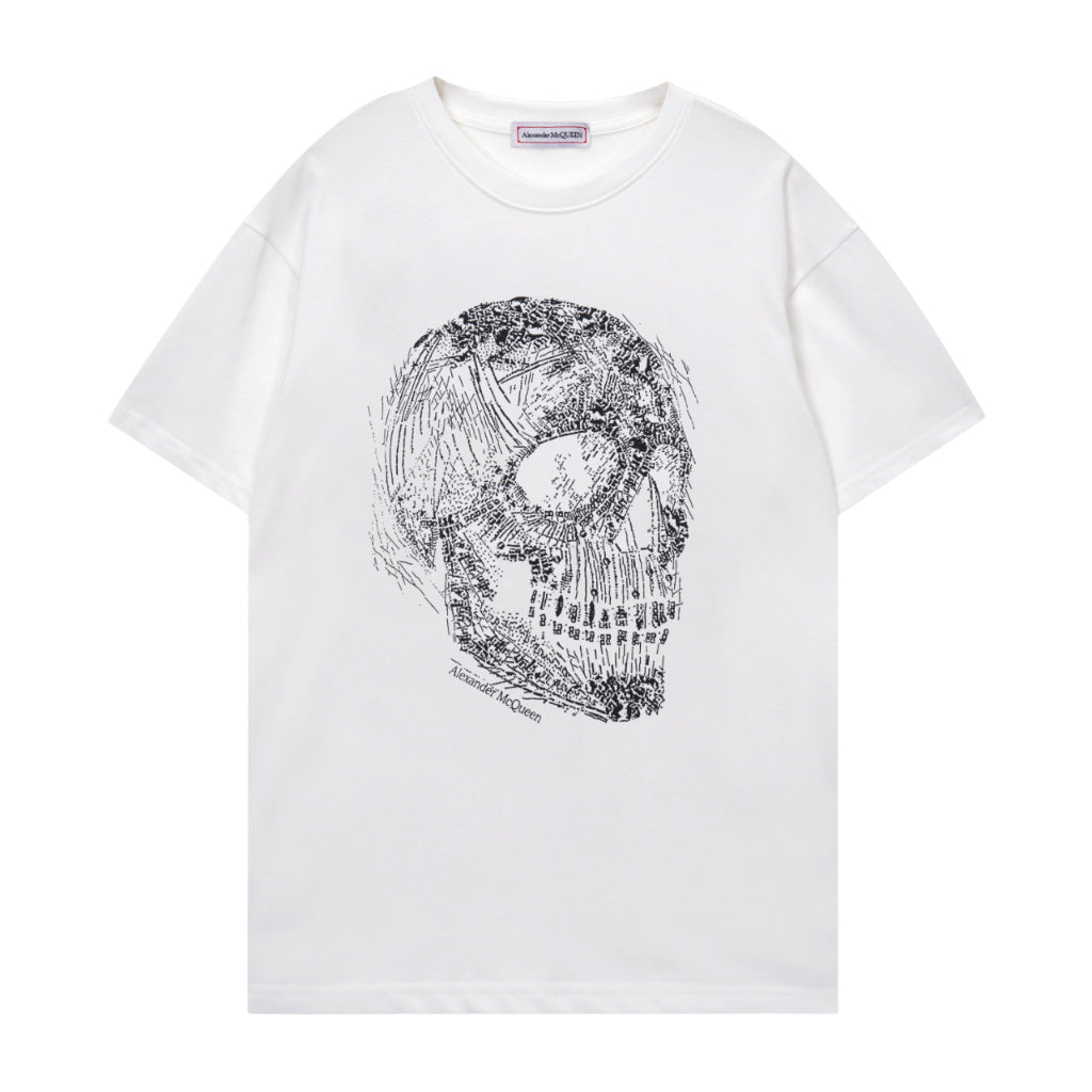 Tricou Alexander McQueen Crystal Skull Negru