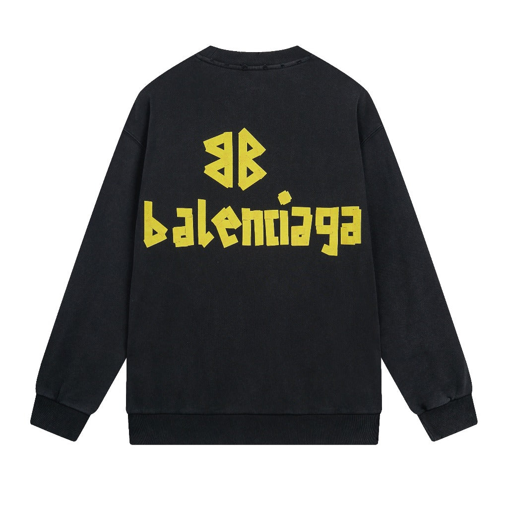 Bluză Balenciaga Moletom Tape Type Neagră