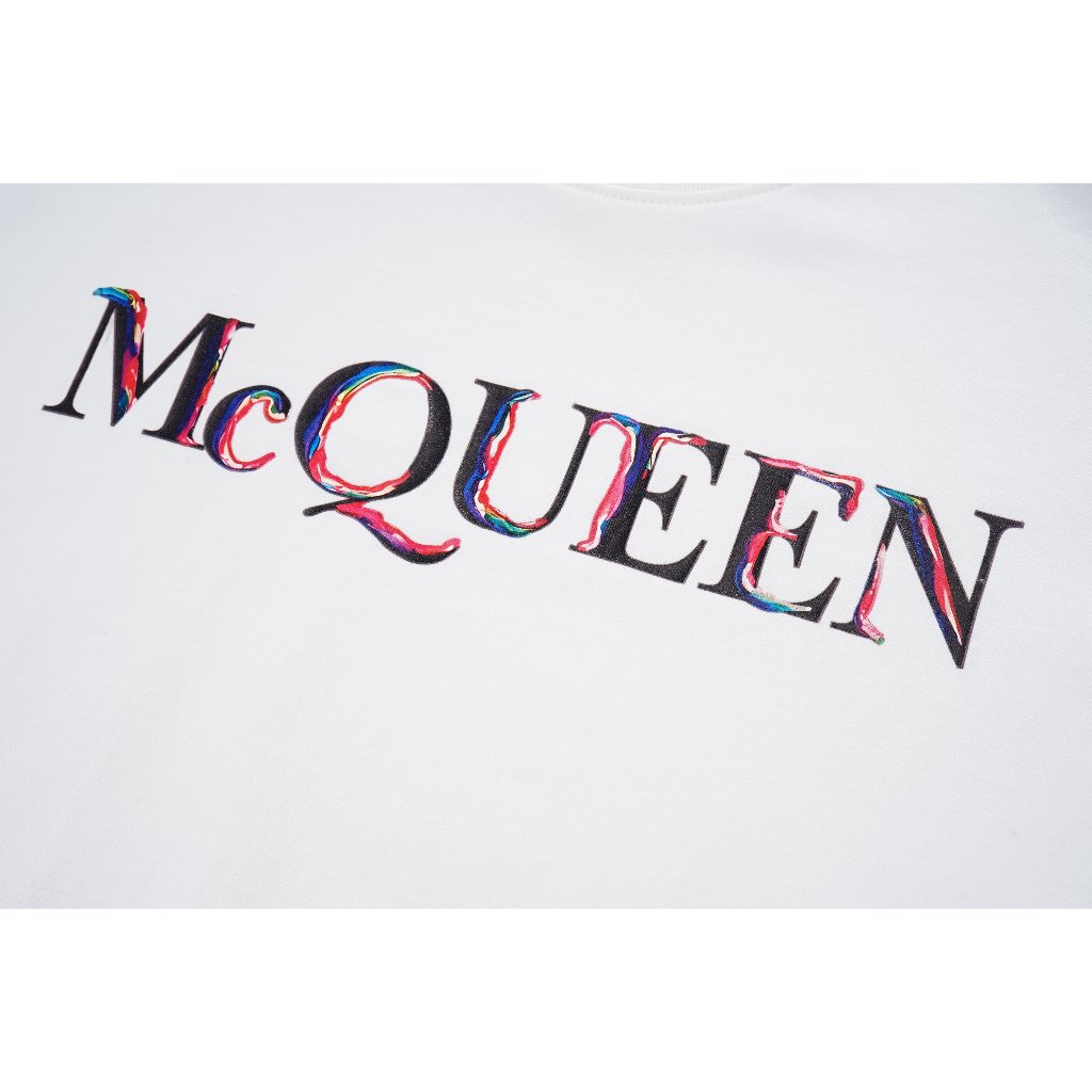 Tricou Alexander McQueen Logo Alb