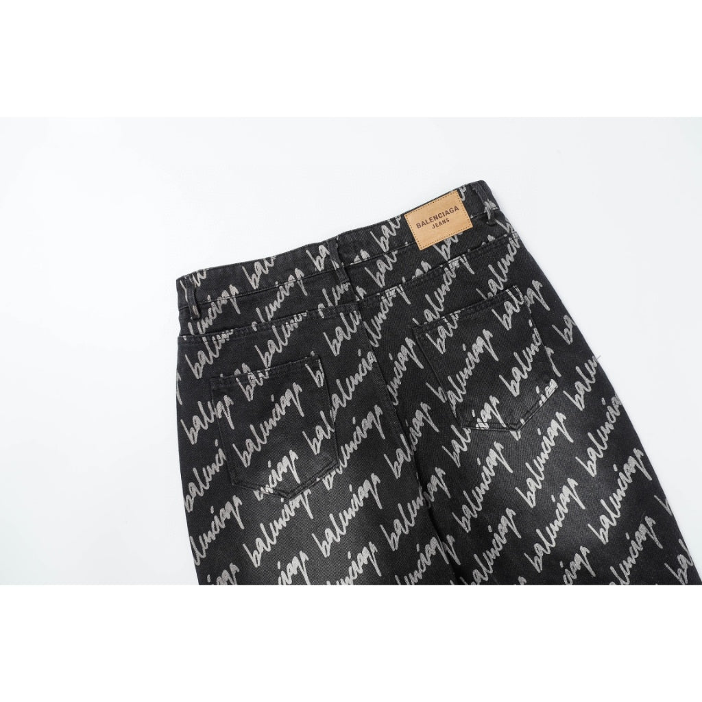 Pantaloni Balenciaga Jeans Logobrand Negru