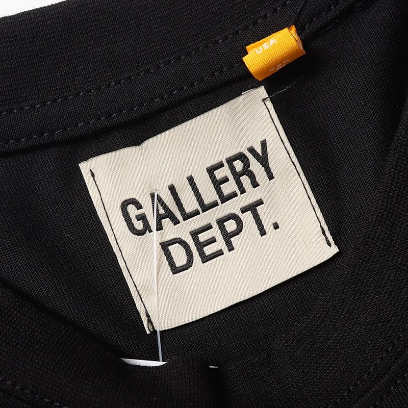 CAMISETA GALLERY DEPT. BLACK LOGOBRAND 001