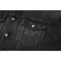 Jaqueta Palm Angels Jeans Black Logobrand