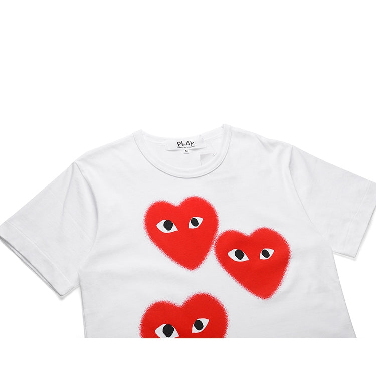 Camiseta Play Comme Des Garçons White