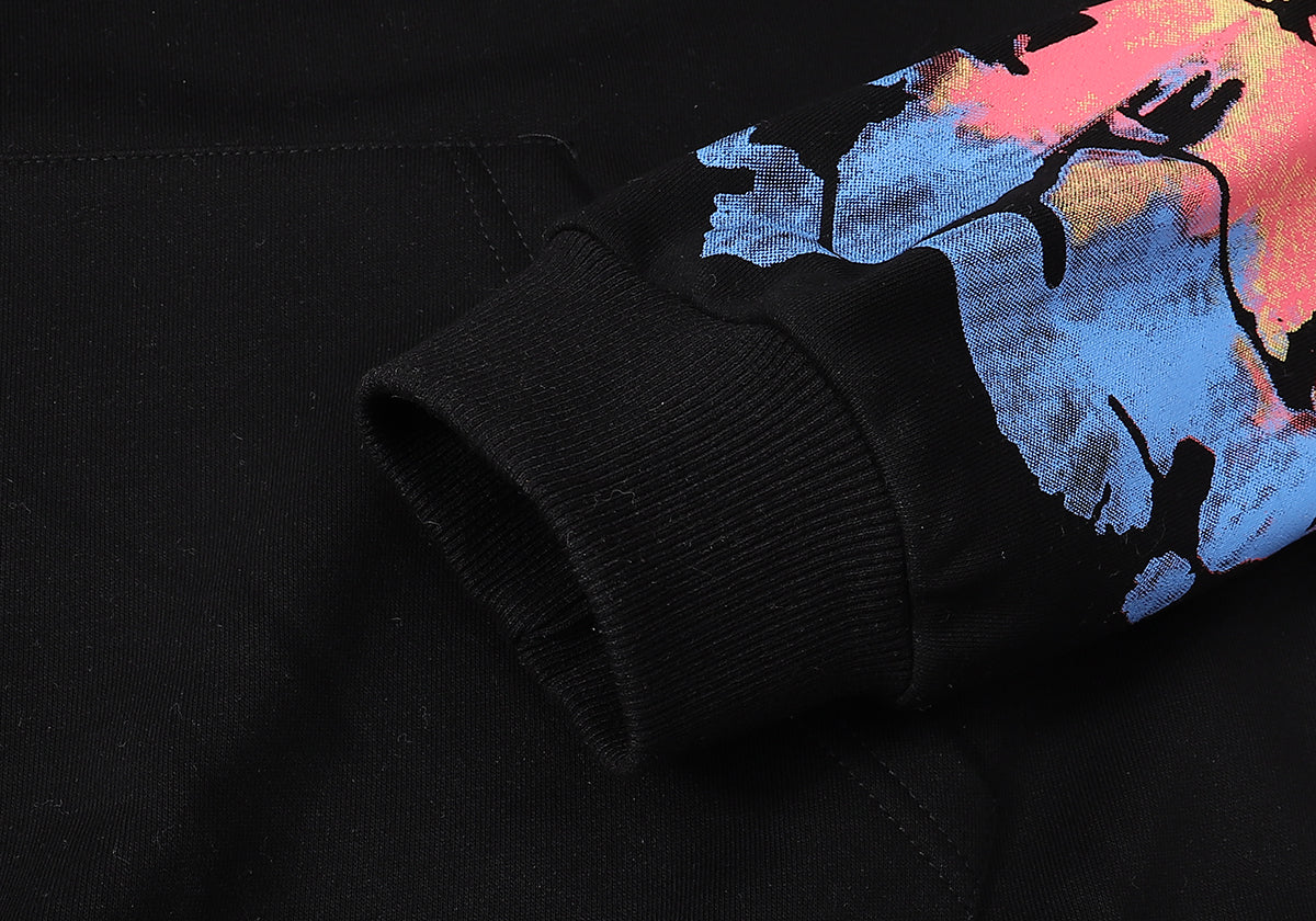 Bluză Amiri Moletom Tie-Dye Full Black & Collors