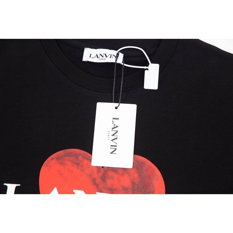 Camiseta Lanvin Heart Logobrand Black