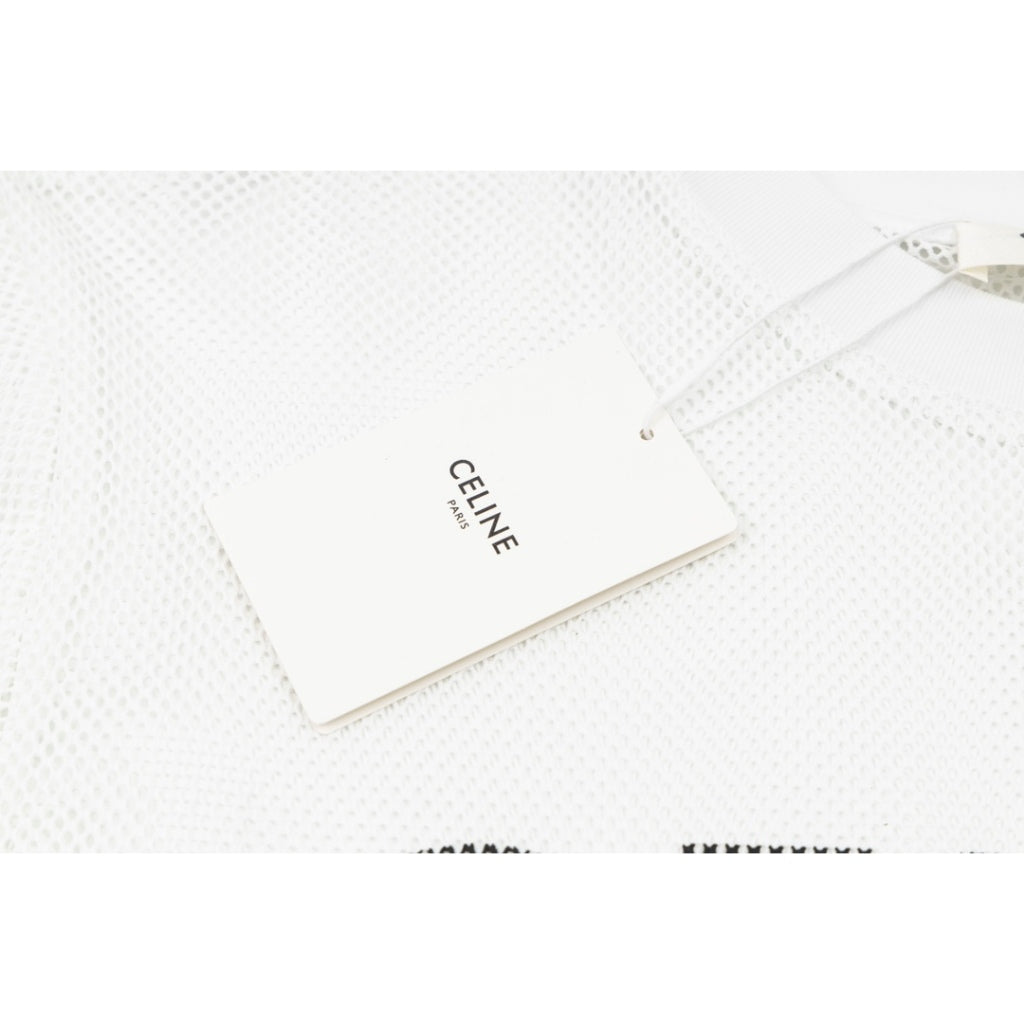 Camiseta Celine Loose Logobrand White